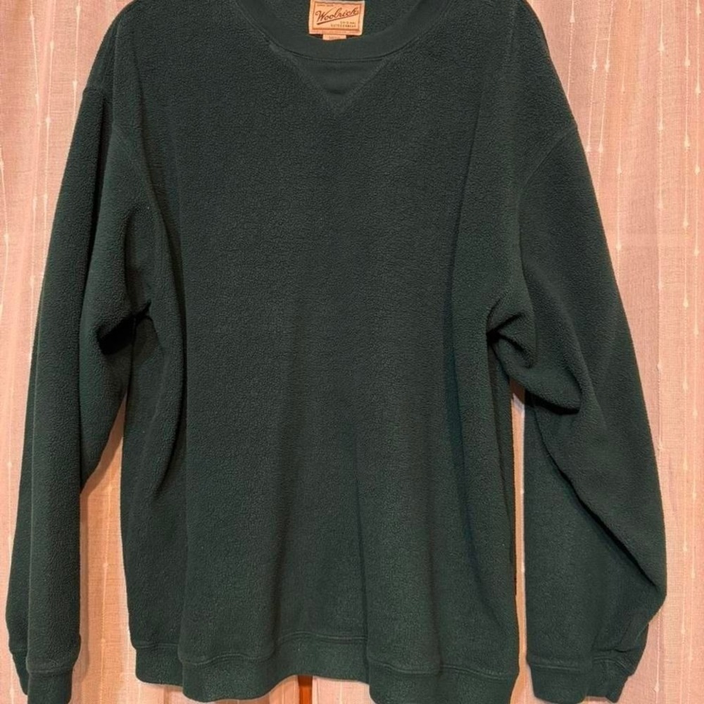 Woolrich green fleece sweatshirt Size L